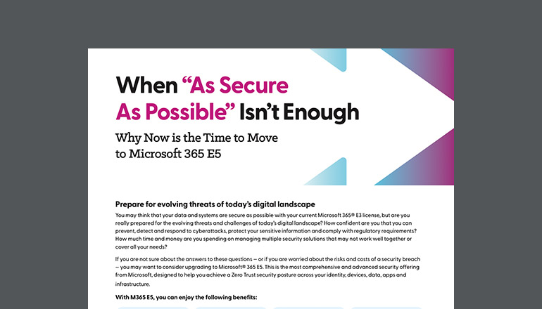 Article Why Now Is the Time to Move to Microsoft 365 E5  Image